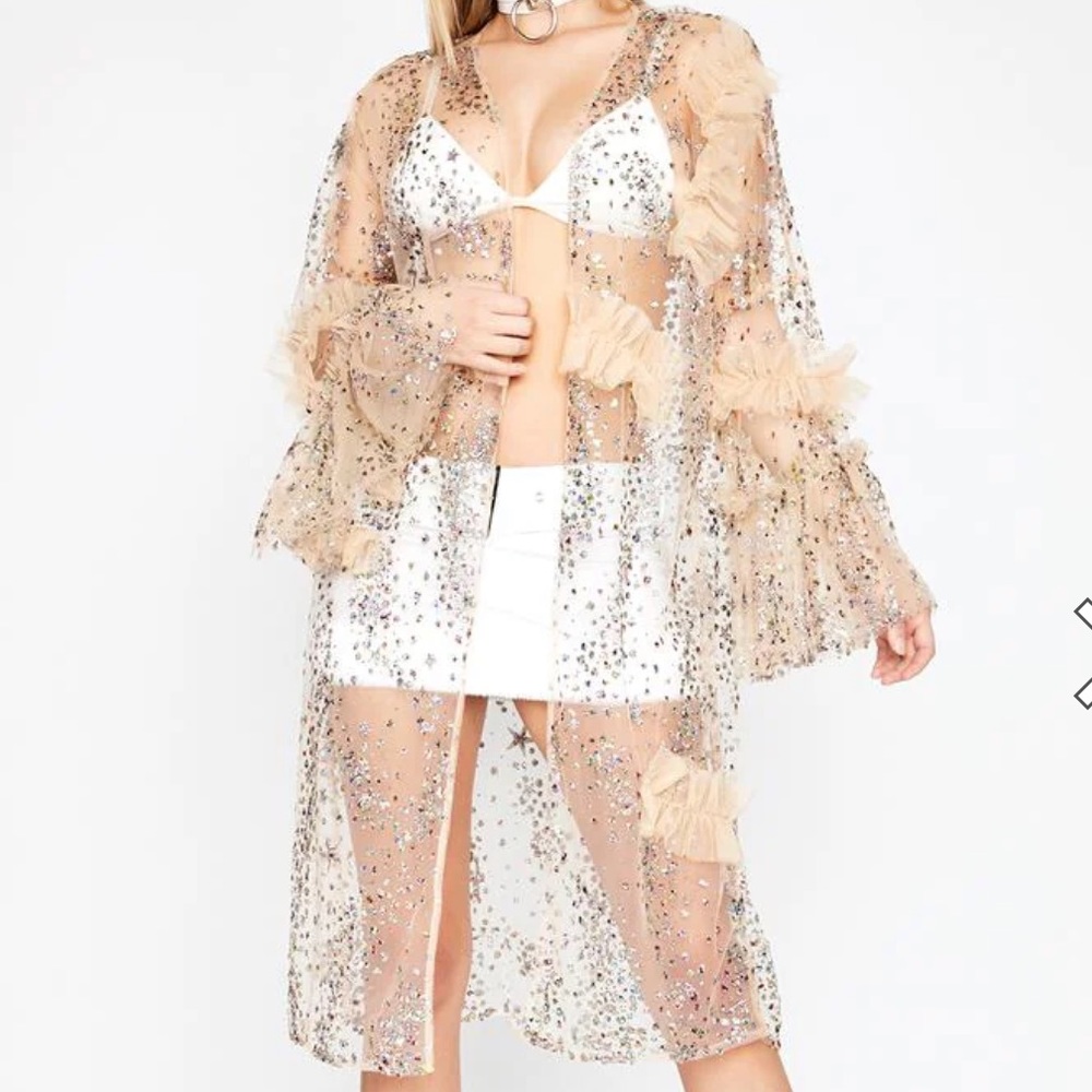Glitter kimono/duster